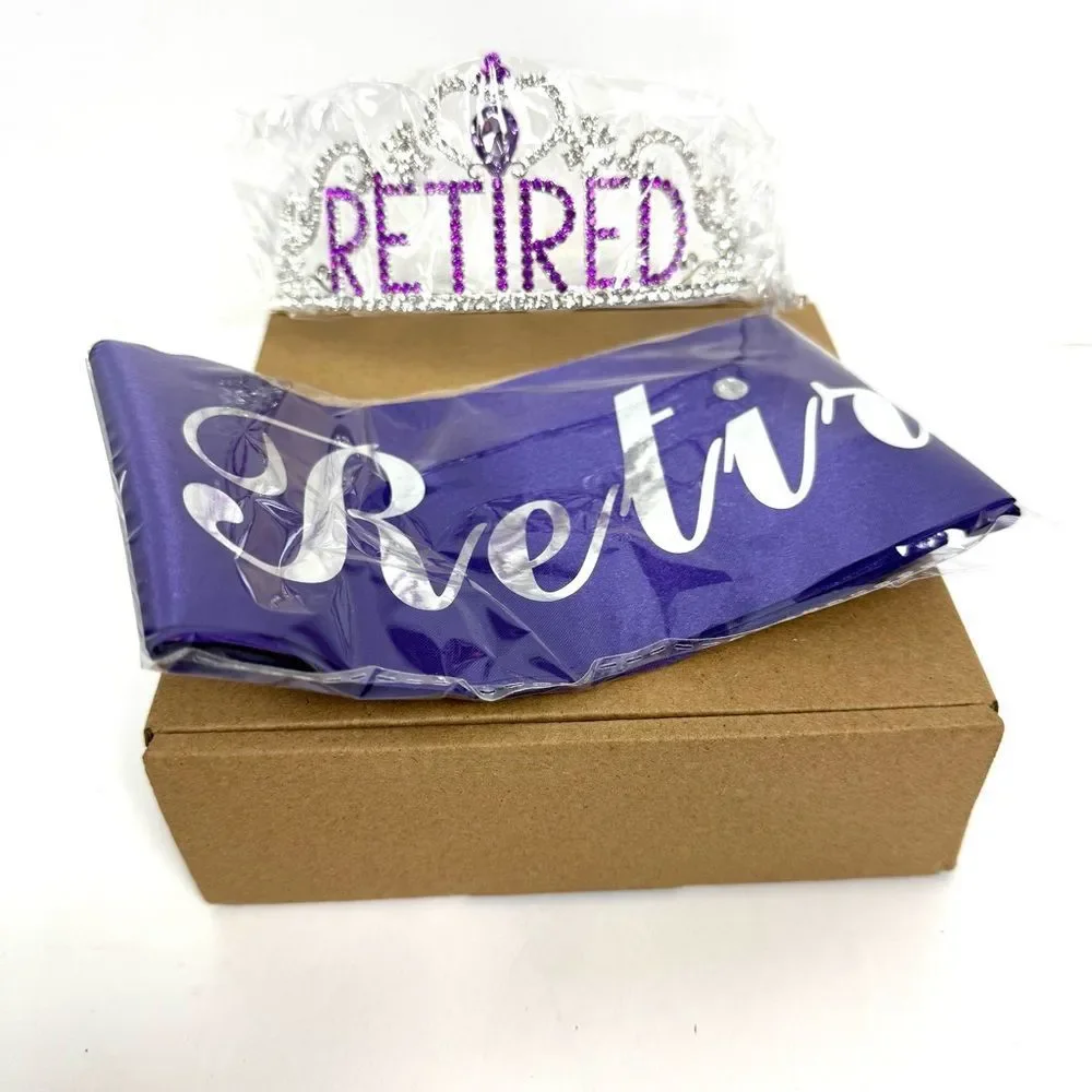 Purple Retired Tiara and Sash Set